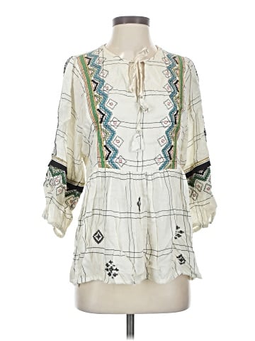 Vineet Bahl 3/4 Sleeve Blouse (view 1)