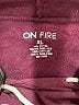 ON FIRE 100% Cotton Burgundy Sweatshirt Size XL - photo 7
