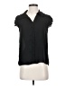 T Tahari 100% Polyester Black Short Sleeve Blouse Size S - photo 1