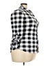 Seafolly Checkered-gingham Gray 3/4 Sleeve Blouse Size 3X - photo 4