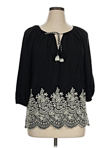 Karen Kane 3/4 Sleeve Blouse (view 1)