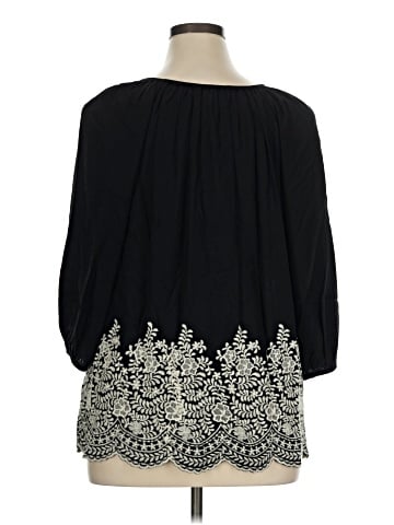 Karen Kane 3/4 Sleeve Blouse (view 2)