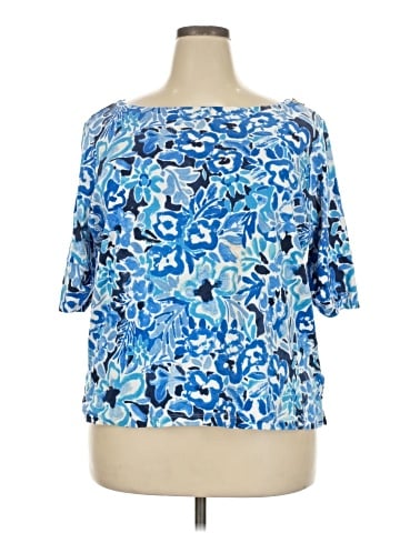 Lauren by Ralph Lauren 3/4 Sleeve T-Shirt (view 1)
