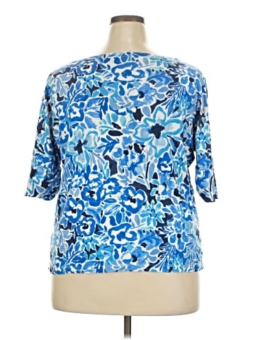 Lauren by Ralph Lauren 3/4 Sleeve T-Shirt (view 2)