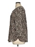 NYDJ 100% Polyester Animal Print Brown 3/4 Sleeve Blouse Size XL - photo 5