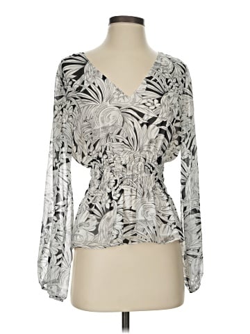 White House Black Market Long Sleeve Blouse (view 1)
