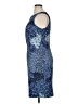Connected Apparel Graphic Blue Cocktail Dress Size 16 - photo 5
