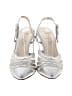 Bandoli Metallic Silver Heels Size 8 1/2 (narrow) - photo 2