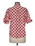 BDG Checkered-gingham Red Short Sleeve Blouse Size M - photo 2