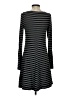 Express Stripes Gray Casual Dress Size S - photo 2