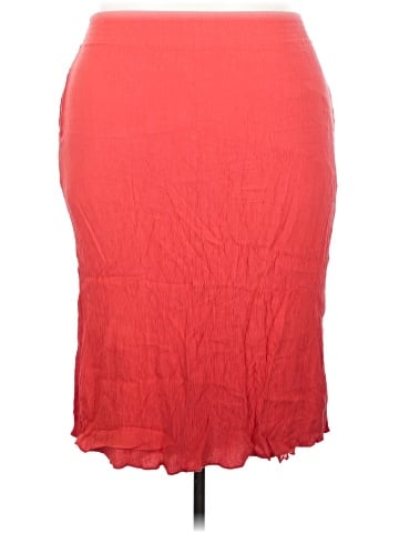 Madewell Smocked-Waist Button-Front Midi Skirt (view 2)