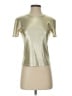 Zara Metallic Gold Short Sleeve Turtleneck Size S - photo 1