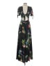 Express 100% Polyester Floral Black Casual Dress Size 4 - photo 2