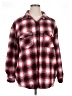 Unbranded Plaid Red Long Sleeve Blouse Size XL - photo 1