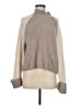 Splendid 100% Cashmere Color Block Tan Cashmere Pullover Sweater Size M - photo 1