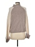 Splendid 100% Cashmere Color Block Tan Cashmere Pullover Sweater Size M - photo 2