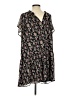 Ann Taylor LOFT 100% Polyester Floral Black Casual Dress Size S - photo 2