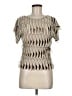 Atmosphere Tan Short Sleeve Blouse Size 8 - photo 1