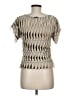 Atmosphere Tan Short Sleeve Blouse Size 8 - photo 2