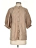 3.1 Phillip Lim Tan 3/4 Sleeve Button-Down Shirt Size 2 - photo 1