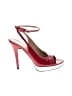 Stuart Weitzman Color Block Red Heels Size 8 - photo 1