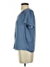Maison d' Amelie 100% Polyester Blue Short Sleeve Blouse Size XS - photo 5