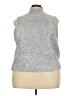 J.Crew Metallic Silver Sweater Vest Size 3X - photo 1