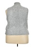 J.Crew Metallic Silver Sweater Vest Size 3X - photo 2