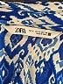 Zara Print Blue Casual Dress Size S - photo 7