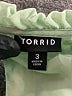 Torrid 100% Polyester Green 3/4 Sleeve Blouse Size 3X Plus (3) - photo 7