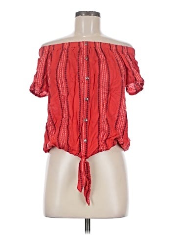 Twine & String Short Sleeve Blouse (view 1)