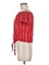 Twine & String 100% Rayon Red Short Sleeve Blouse Size M - photo 5