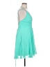ASOS 100% Polyester Teal Cocktail Dress Size 14 - photo 4