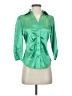 BCBGMAXAZRIA Green 3/4 Sleeve Blouse Size XS - photo 1