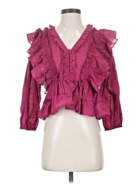 Something Navy 3/4 Sleeve Blouse