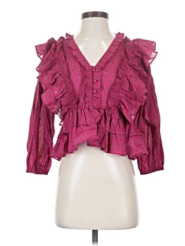 Something Navy 3/4 Sleeve Blouse (view 1)