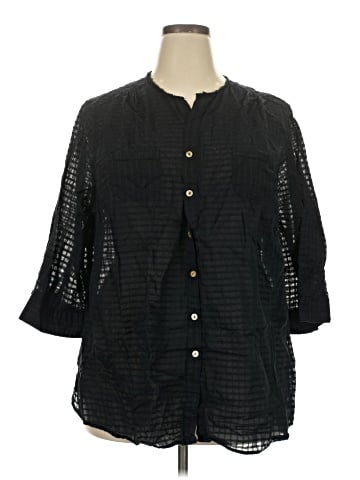 Avenue 3/4 Sleeve Button-Down Shirt (view 1)