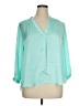 Vince Camuto 100% Polyester Teal 3/4 Sleeve Blouse Size XL - photo 1