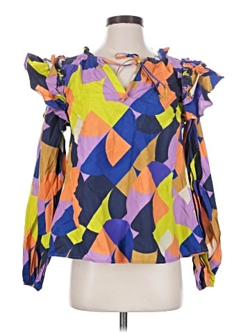 Peach Love Long Sleeve Blouse (view 1)
