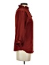 Reba 100% Polyester Burgundy Long Sleeve Blouse Size S - photo 4