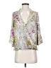 Floreat Gray 3/4 Sleeve Blouse Size XS - photo 1