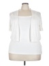 Lane Bryant 100% Rayon White Cardigan Size 18 - 20 Plus - photo 1