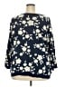 North Style 100% Cotton Floral Blue Pullover Sweater Size 3X - photo 2
