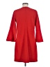 Express Solid Red Casual Dress Size M - photo 2
