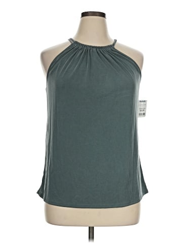 Green Envelope Sleeveless Blouse (view 1)