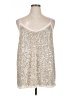 Entro 100% Polyester Silver Sleeveless Top Size XL - photo 1