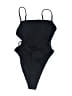 Cupshe Solid Black One Piece Swimsuit Size M - photo 1