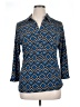 Alfani Blue 3/4 Sleeve Blouse Size XL - photo 1