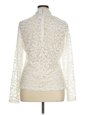 White House Black Market Long Sleeve Blouse (view 2)