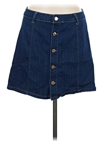 Celebrity Pink Denim Skirt (view 1)